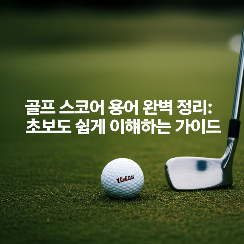 골프 스코어 용어 완벽 정리: 초보도 쉽게 이해하는 가이드