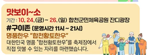 합천황토한우축제