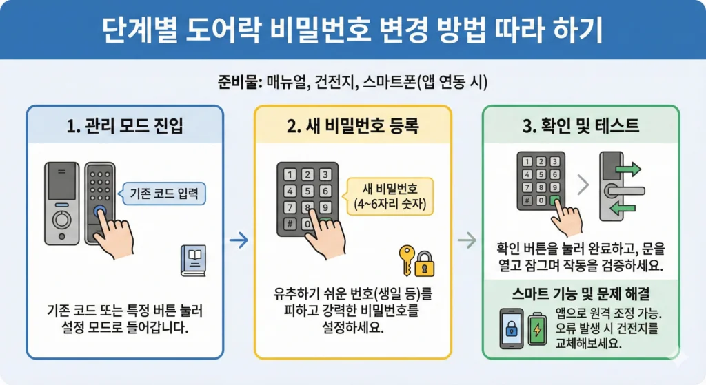 도어락 비밀번호 변경