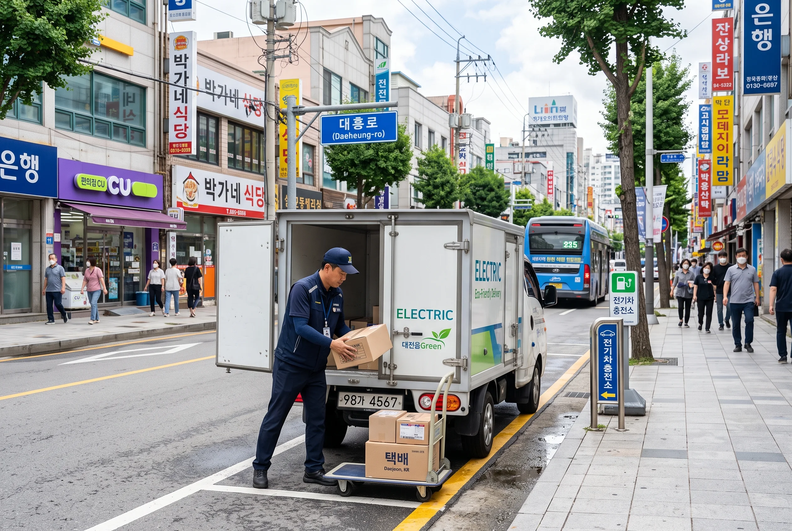 대전 전기화물차 배송