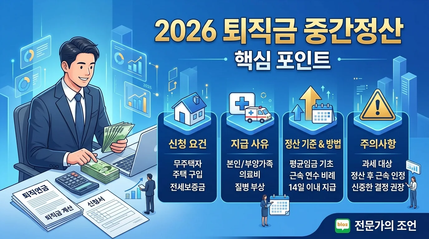 퇴직금 중간정산 조건