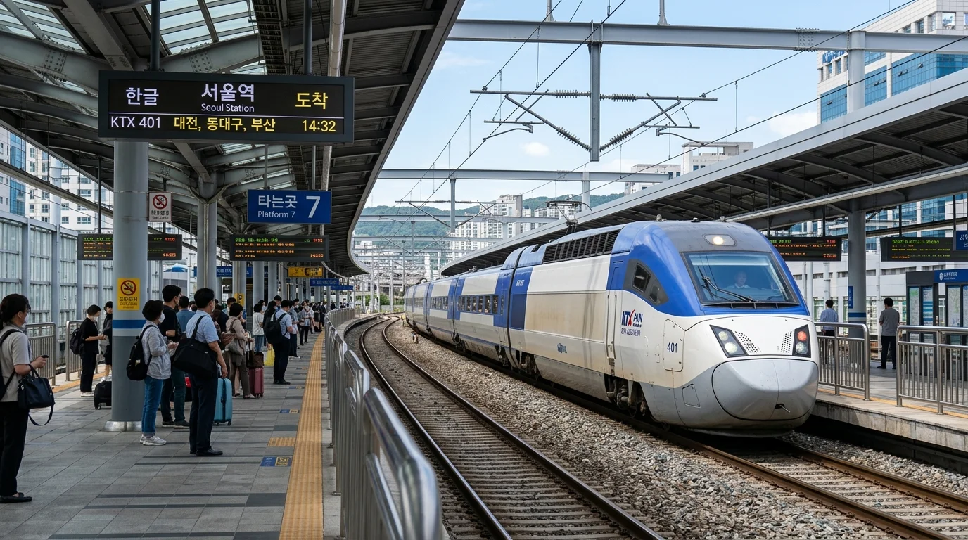 구포 수서 KTX 운행 이미지