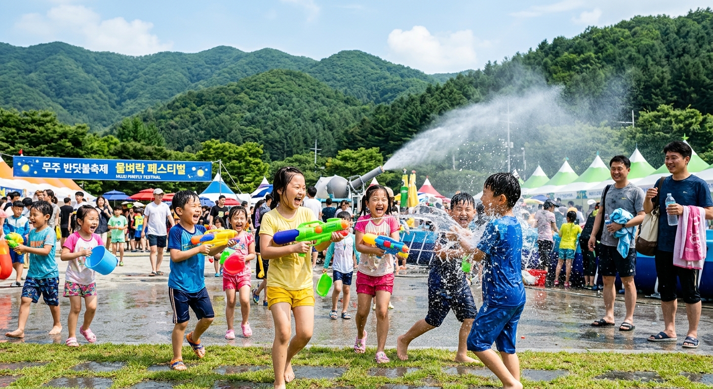 무주반딧불축제 물벼락 페스티벌
