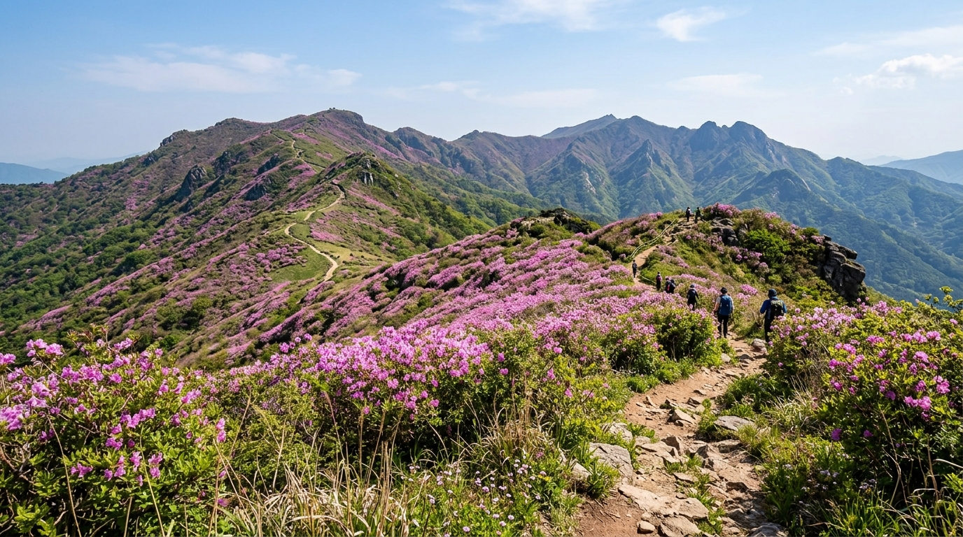 산청 황매산 풍경