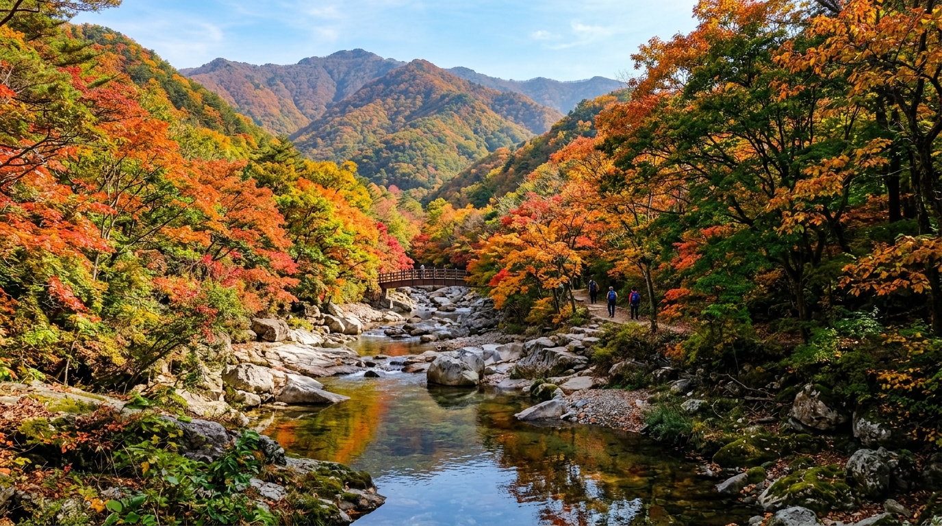 지리산 산청 방면 가을 풍경