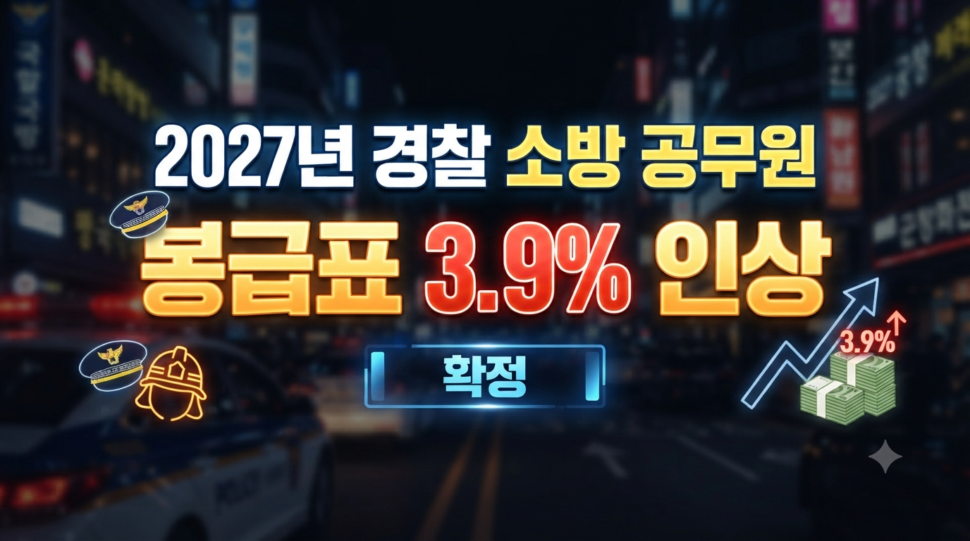 2027년 공무원 봉급표