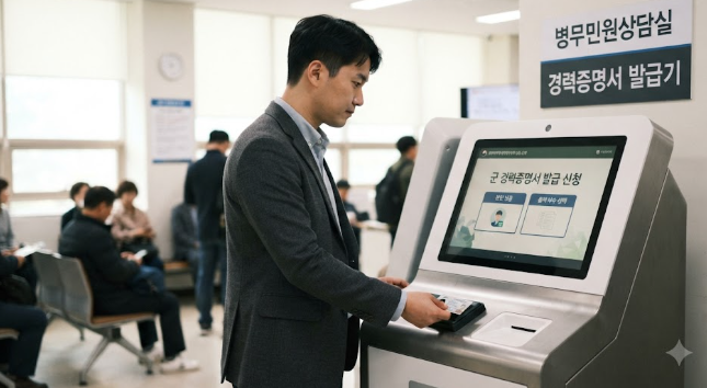 군 경력증명서발급